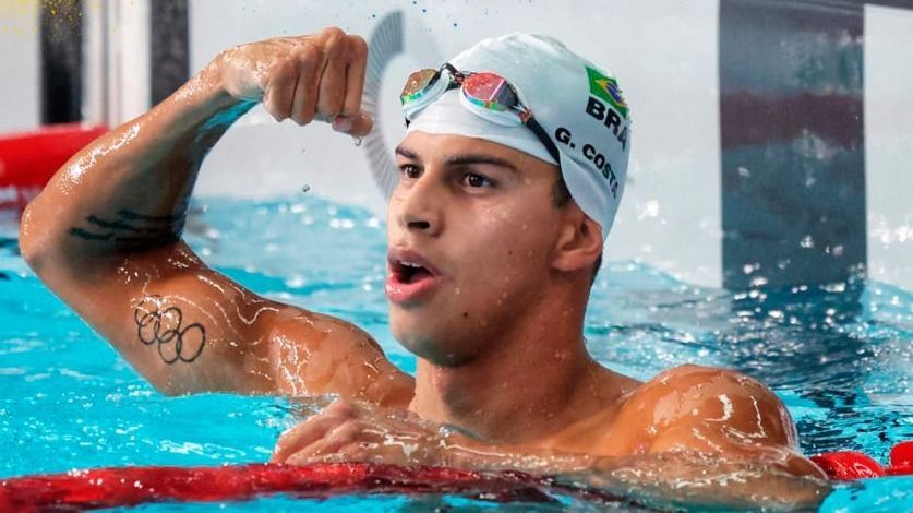 Guilherme Costa conquistou o ouro nos 400m livre do Pan de Santiago