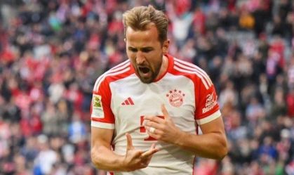 Harry Kane comemora gol contra o Darmstadt