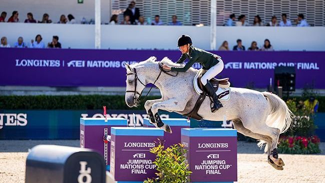 Luciana Diniz com Vertigo du Desert garantiu o melhor resultado do Time Brasil com percurso sem faltas