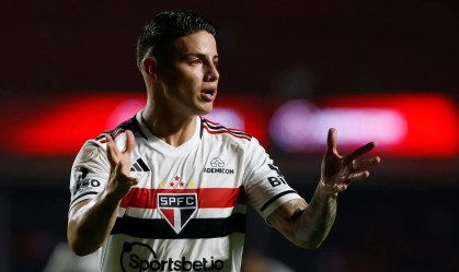 James Rodríguez será titular no São Paulo contra o Grêmio, pelo Brasileirão