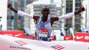 Kelvin Kiptum vence a Maratona de Chicago de 2023