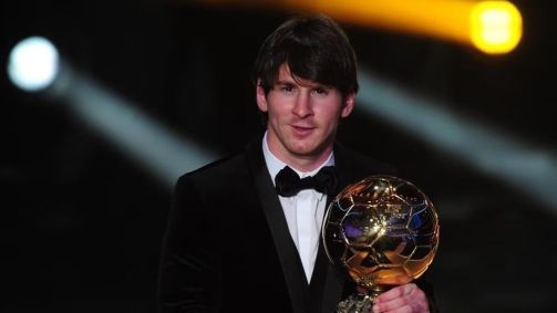Messi venceu a Bola de Ouro entre 2009 e 2012