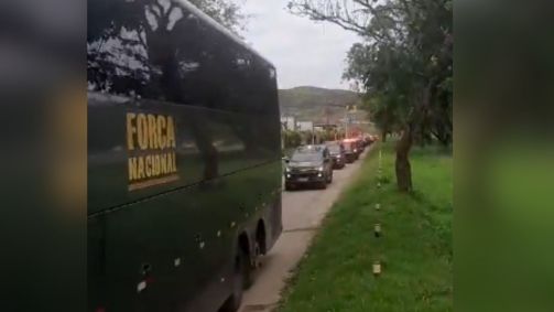 Parte da Força Nacional chega ao Rio para ações planejadas com a Polícia Federal e a Polícia Rodoviária Federal