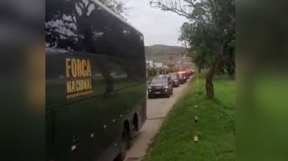 Parte da Força Nacional chega ao Rio para ações planejadas com a Polícia Federal e a Polícia Rodoviária Federal