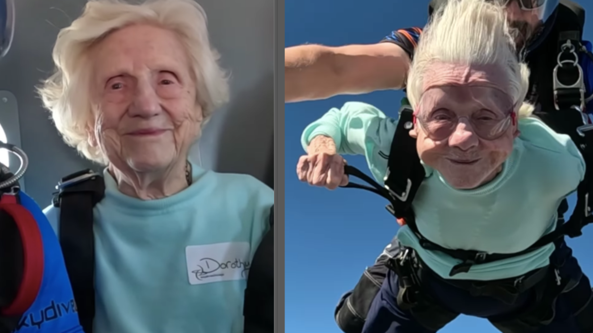 Paraquedista idosa morre aos 104 anos
