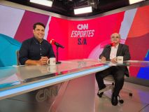 João Vítor Xavier e Eduardo Bandeira de Mello no CNN Esportes S/A