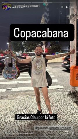 Torcedor do Boca Juniors comemora chegada ao Rio de Janeiro / Reprodução/Instagram