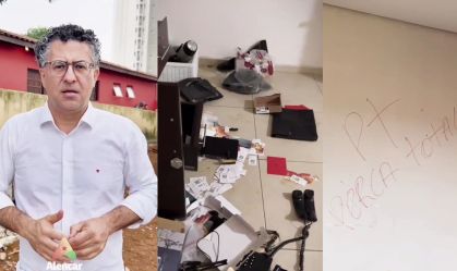 Deputado federal do PT tem escritório invadido e depredado na Grande SP