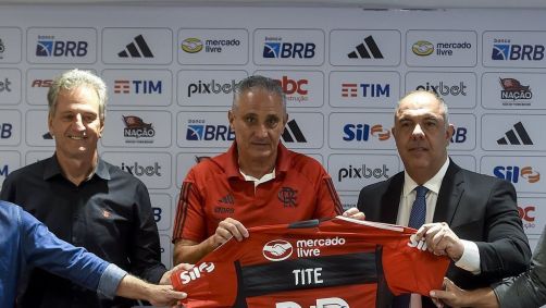 Tite foi apresentado como novo técnico do Flamengo