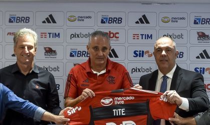 Tite foi apresentado como novo técnico do Flamengo
