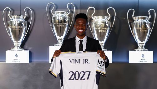 Vinicius Júnior renovou contrato com o Real Madrid