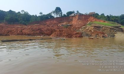 Deslizamento no interior do Amazonas deixa pelo menos 1 morto e 4 desaparecidos