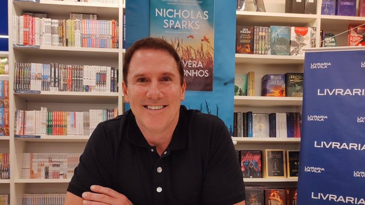 Nicholas Sparks em sua mais recente visita ao Brasil / Divulgação