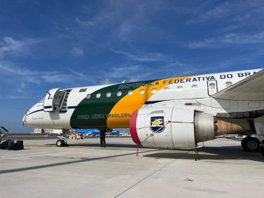VC-2 (Embraer 190), da Força Aérea Brasileira (FAB), utilizada pela Presidência da República