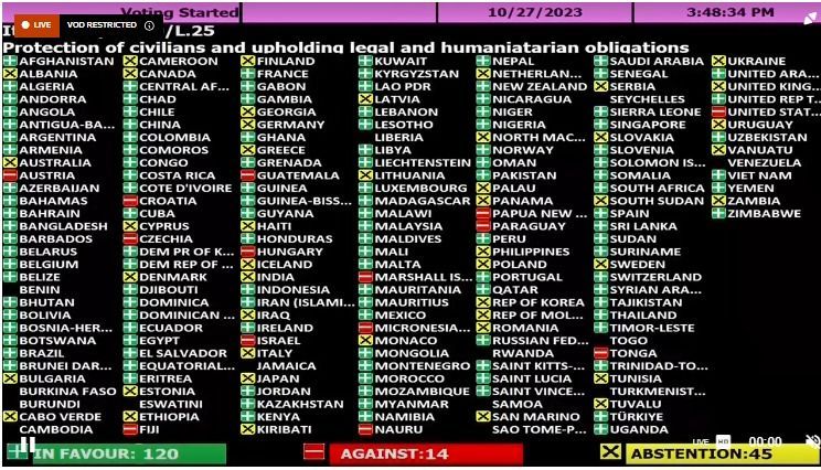 Assembleia da ONU aprova resolução de países árabes sobre guerra de Israel / Reprodução