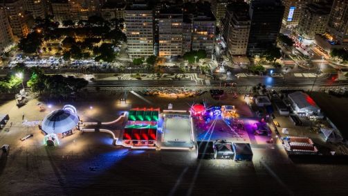 Fan Zone da Libertadores em Copacabana