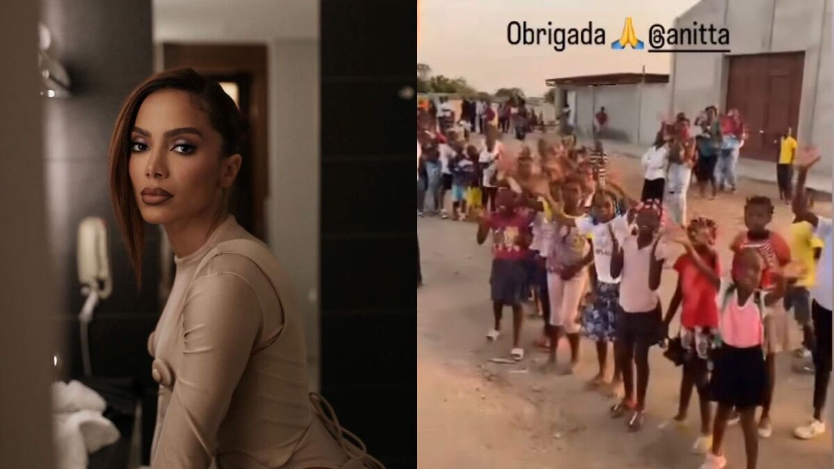 Anitta reagiu a vídeo no qual crianças a agradecem por doação