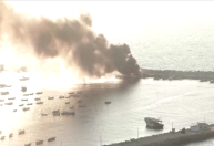 Exército de Israel ataca alvos do Hamas no porto de Gaza