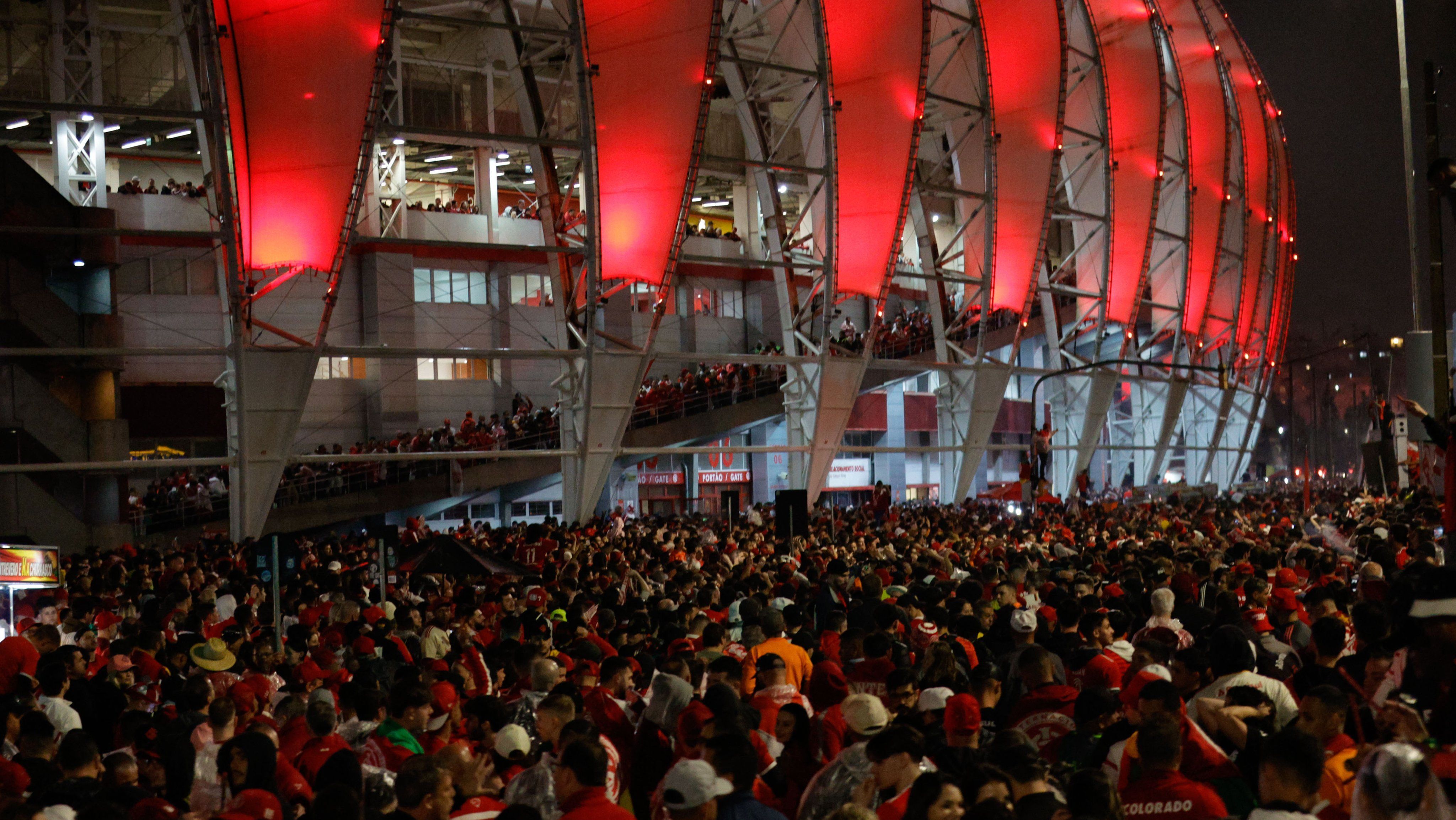 Beira-Rio antes do jogo decisivo entre Inter e Fluminense