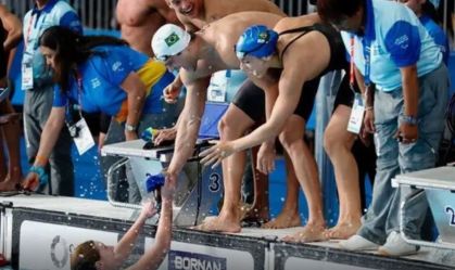 Brasil leva ouro na natação e prata na ginástica; veja resultados no Pan de Santiago 