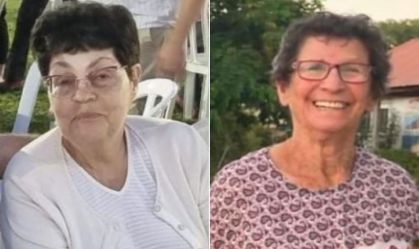 Reféns israelenses libertadas pelo Hamas, Nurit Cooper, 79, e Yocheved Lifshitz, 85