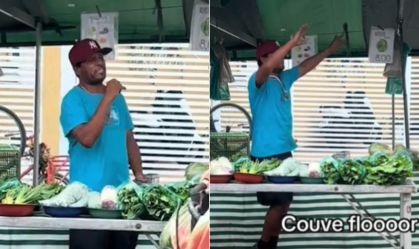 Vídeo de feirante com paródia de Bruno Mars viraliza; assista
