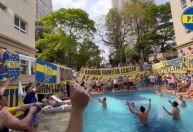 Torcida do Boca Juniors “invade” hotel antes de decisão contra o Palmeiras