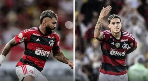 Gabigol e Pedro não vivem grandes momentos com a camisa do Flamengo