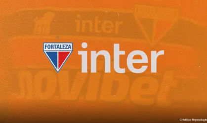 Banco Inter é o novo patrocinador do Fortaleza. Crédito: Reprodução