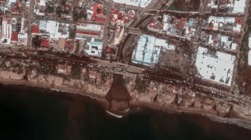 Destruição provocada pelo furacão Otis é registrada em imagens de satélite