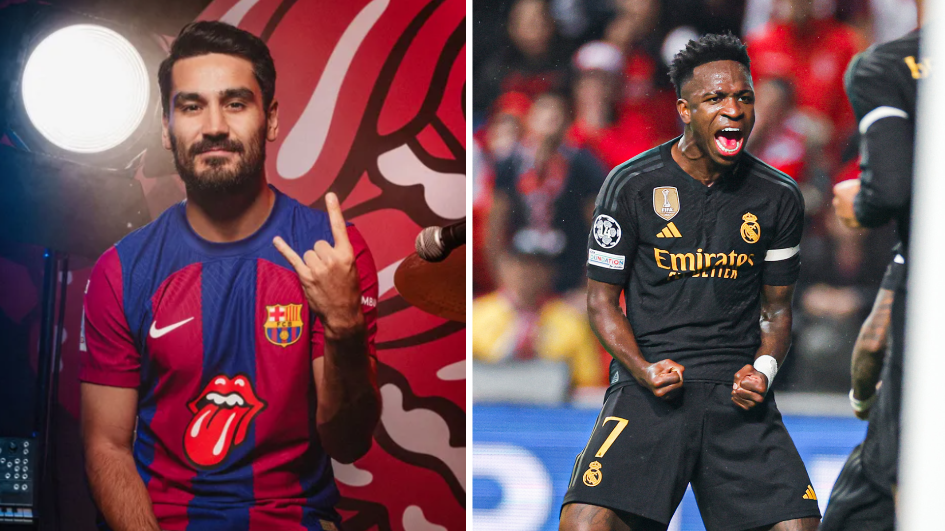 Gundogan e Vinicius Junior