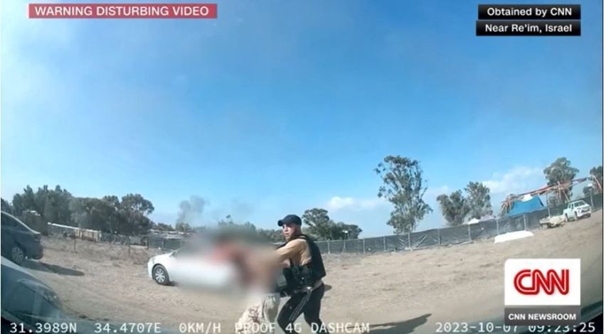 Vídeos mostram ataque do Hamas próximo de festival em Israel / Reprodução/CNN