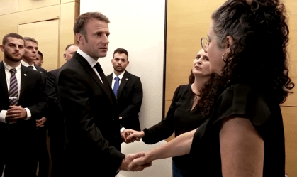 macron fala com vitimas