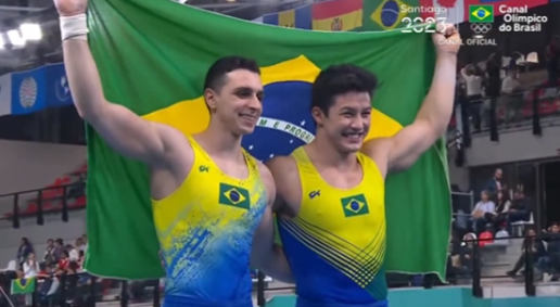 Arthur Nory e Bernardo Miranda fazem dobradinha na ginástica