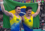 Pan de Santiago: Brasil conquista ouro e prata na barra fixa da ginástica; veja