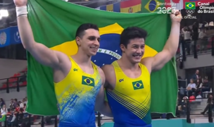 Arthur Nory e Bernardo Miranda fazem dobradinha na ginástica