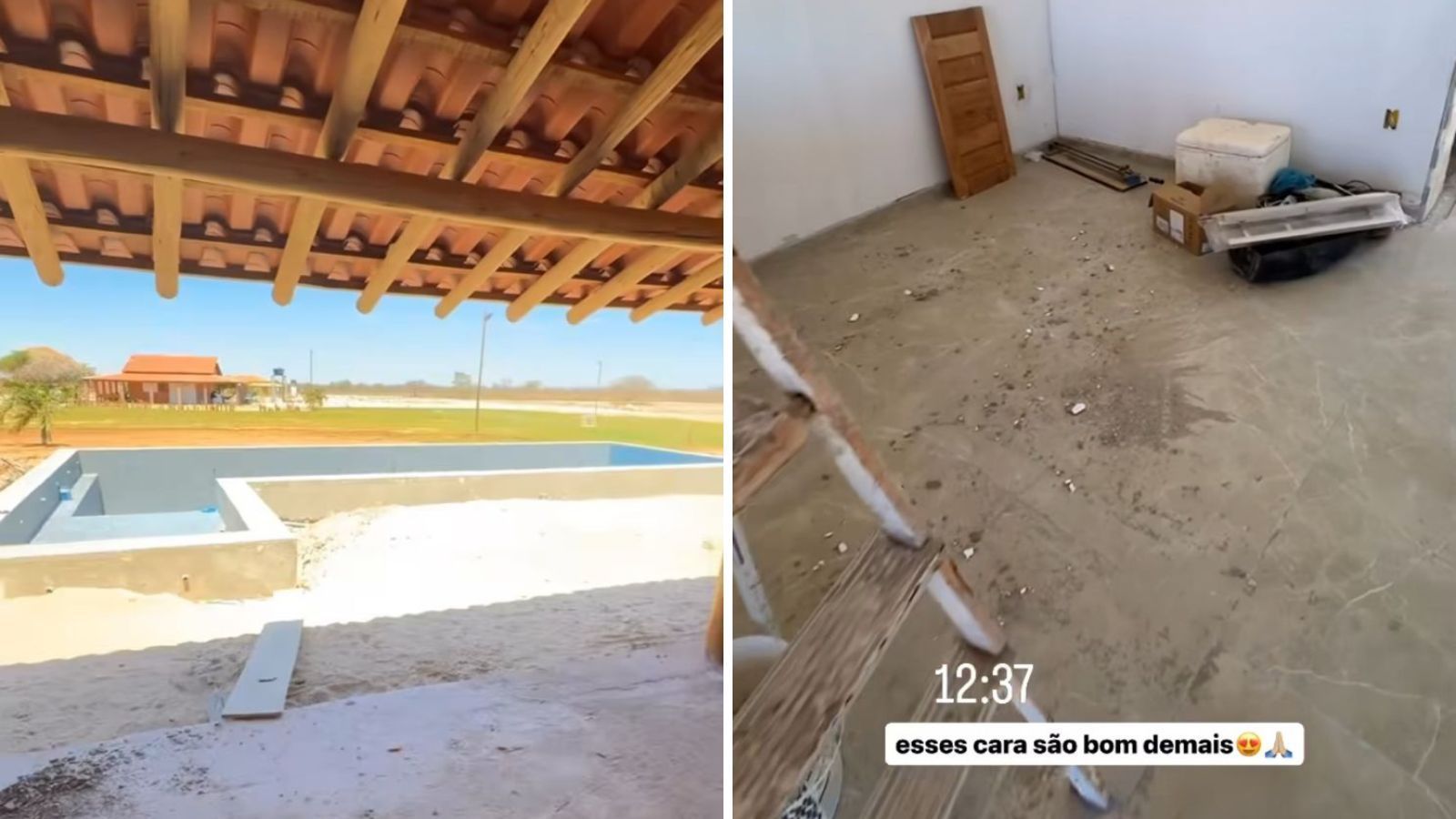 Obra acontece na área rural de Petrolina, em Pernambuco / Reprodução/João Gomes/Instagram