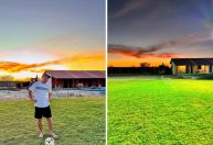 João Gomes mostra obra na “casa da roça” com baia para cavalos, piscina e chalés