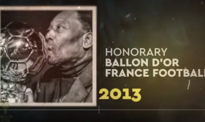 Pelé é homenageado em cerimônia da Bola de Ouro: "Único a vencer três Copas"