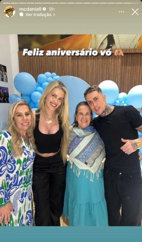 Postagem feita por MC Daniel em seu Instagram / Reprodução/ Instagram