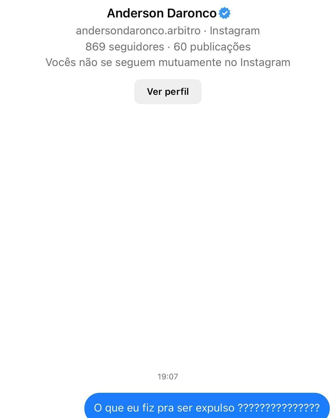 Lucas Lima publicou print de mensagem enviada ao árbitro Anderson Daronco / Reprodução/Instagram Lucas Lima