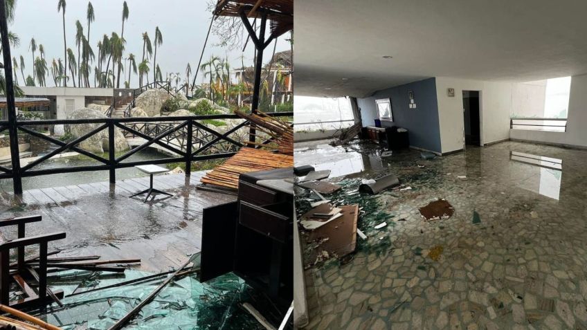 Hotel de Acapulco, famoso pelo seriado "Chaves", fica destruído após furacão / Reprodução / Instagram Raymundo Ceja