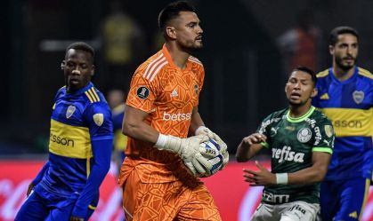 Romero, goleiro do Boca Juniors, foi herói no Allianz Parque