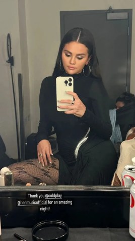 Selena Gomez agradece Coldplay pelo show / Reprodução/Instagram