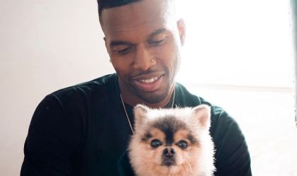 Daniel Sturridge com o cão Lucci