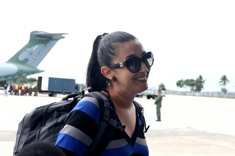 A administradora Michele Antunes morava há 5 anos em Jerusalém e voltou ao Brasil neste sábado / Tânia Rêgo/Agência Brasil