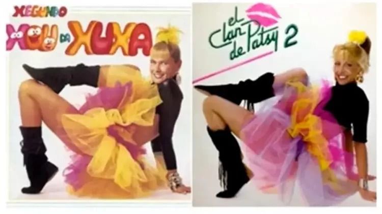 Patsy se inspirou em Xuxa em algumas capas de disco / Reprodução/Internet