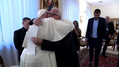 Papa se reúne com familiares de reféns israelenses, no Vaticano
