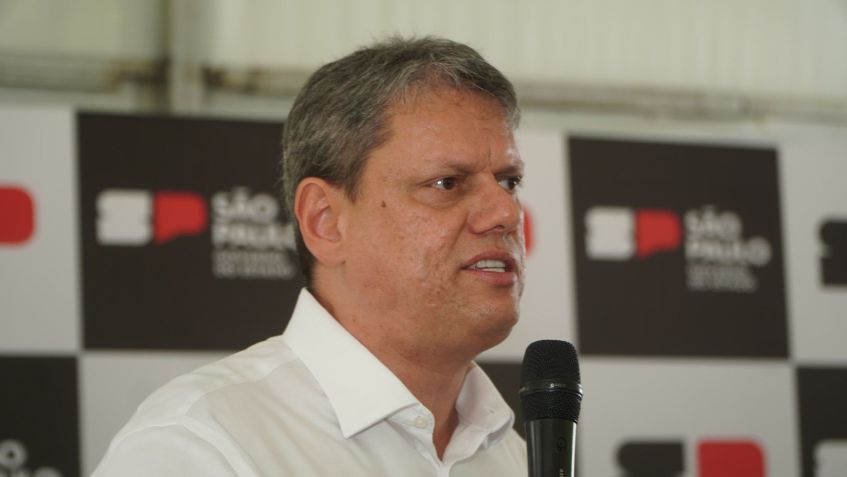 O governador de São Paulo, Tarcísio de Freitas (Republicanos) - Foto: Arquivo - Sergio Barzaghi/Governo do Estado de SP