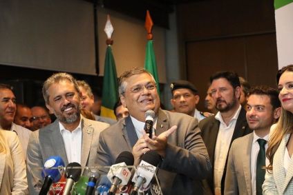 O ministro da Justiça, Flavio Dino, participou de agenda no Ceará